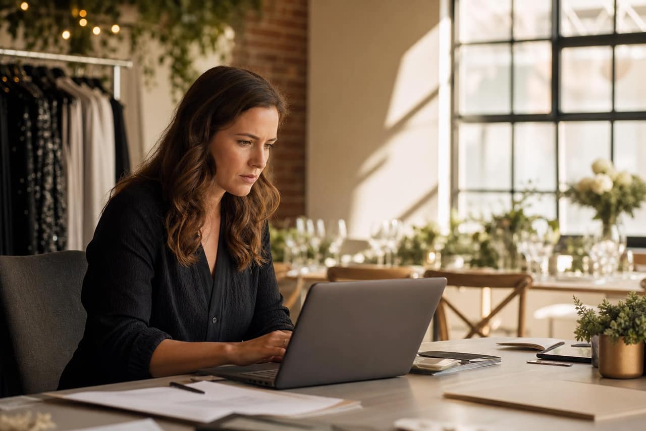 Venuen tiimi hallitsee tapahtumia kannettavalla